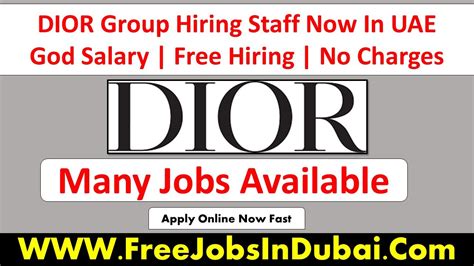 work in dior|Dior job openings.